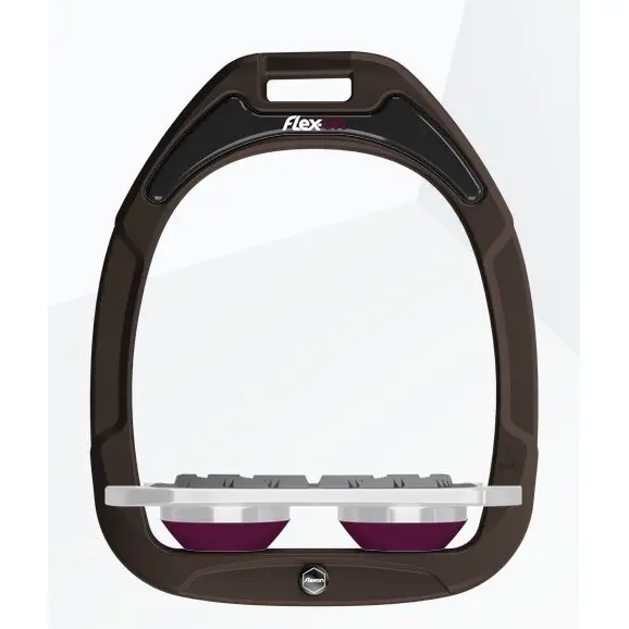 Étriers Plat Grip Marron/Gris/Prune Flex-On Green Composite