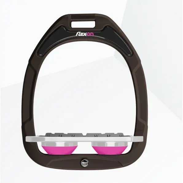 Meilleurs prix pour Étriers Plat Grip Marron/Gris/Rose Flex-On Green Composite