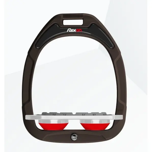 Étriers Plat Grip Marron/Gris/Rouge Flex-On Green Composite