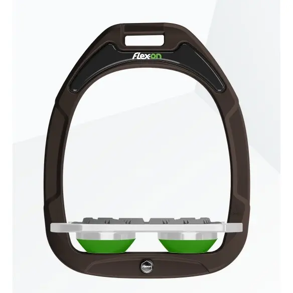 Étriers Plat Grip Marron/Gris/Vert Flex-On Green Composite