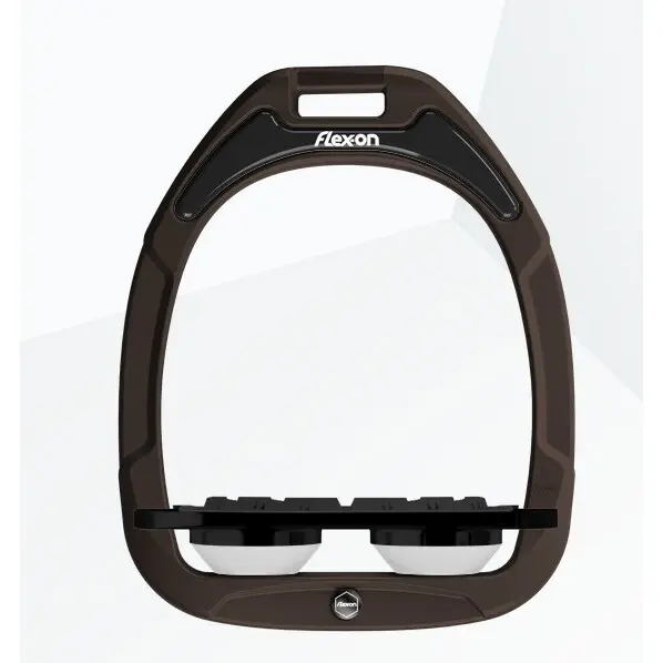 Étriers Plat Grip Marron/Noir/Blanc Flex-On Green Composite