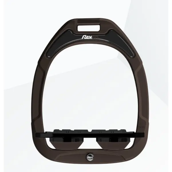Étriers Plat Grip Marron/Noir/Marron Flex-On Green Composite