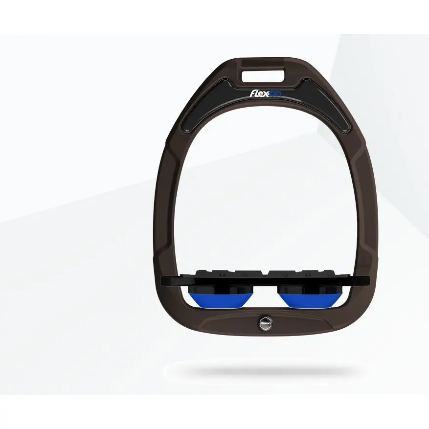 Étriers Plat Grip Marron/Noir/Bleu Flex-On Green Composite