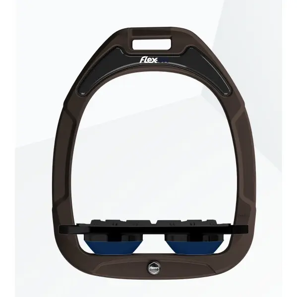Étriers Plat Grip Marron/Noir/Marine Flex-On Green Composite