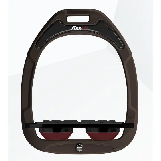 Étriers Plat Grip Marron/Noir/Bordeaux Flex-On Green Composite