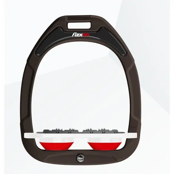 Comparer les prix de Étriers Plat Ultra Grip Marron/Blanc/Rouge Flex-On Green Composite