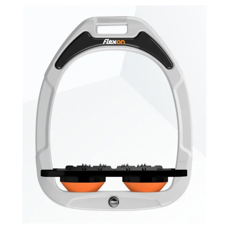 Ultra Grip Plattensteigbügel Braun/Weiß/Orange Flex-On Green Composite