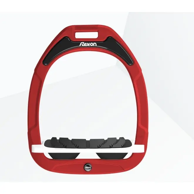 Schrägsteigbügel Grip Rot/Weiß/Schwarz Flex-On Green Composite