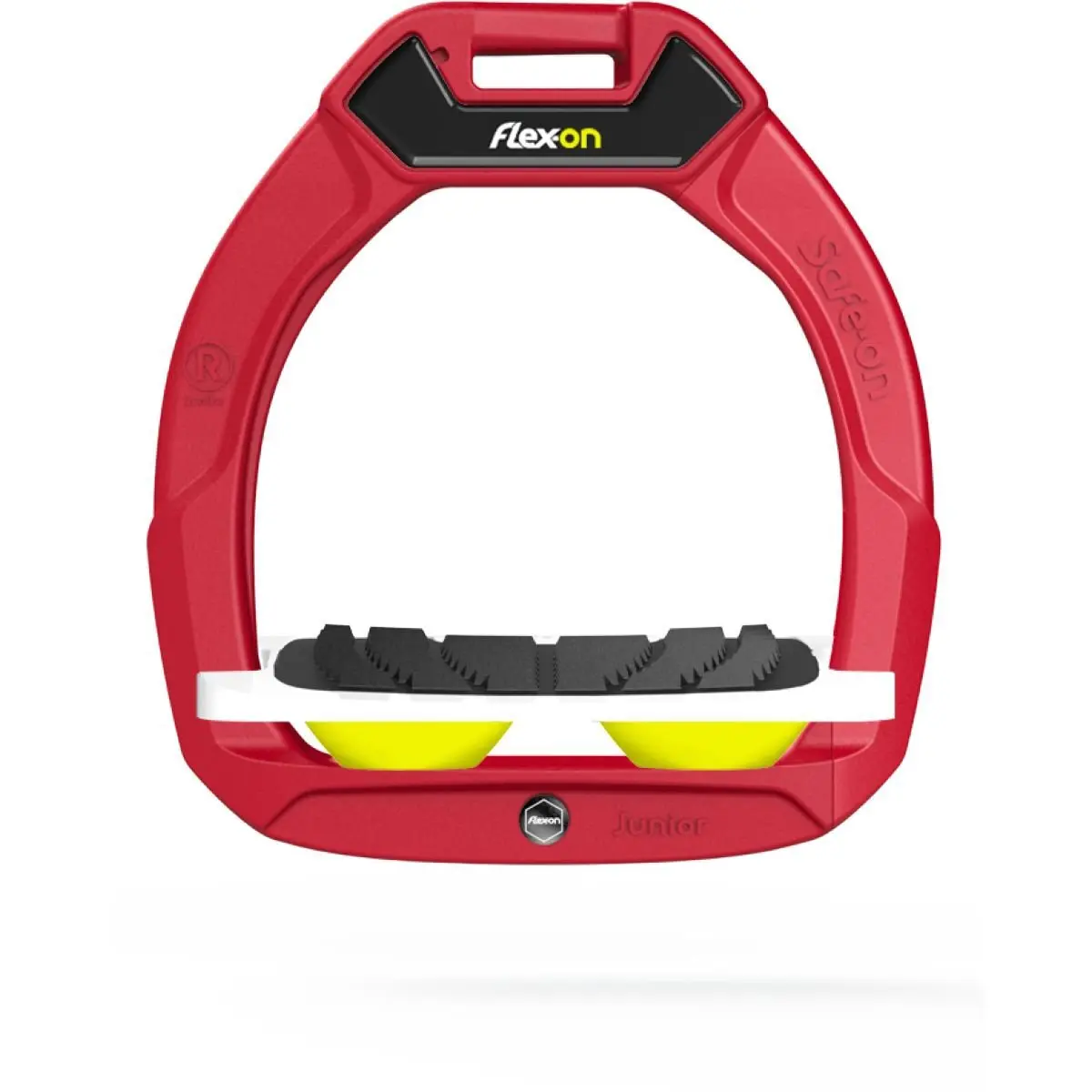 Schrägsteigbügel Grip Rot/Weiß/Gelb Flex-On Green Composite