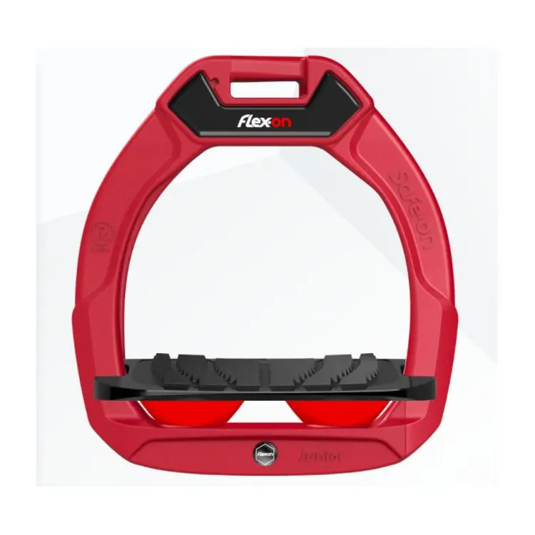 Schrägsteigbügel Grip Rot/Schwarz/Rot Flex-On Green Composite