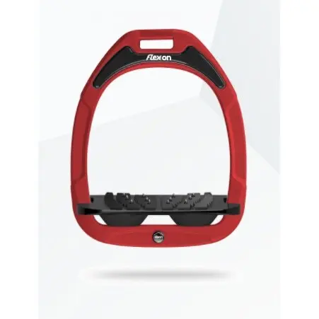 Ultra Grip Schräg Steigbügel Rot/Schwarz/Schwarz Flex-On Green Composite