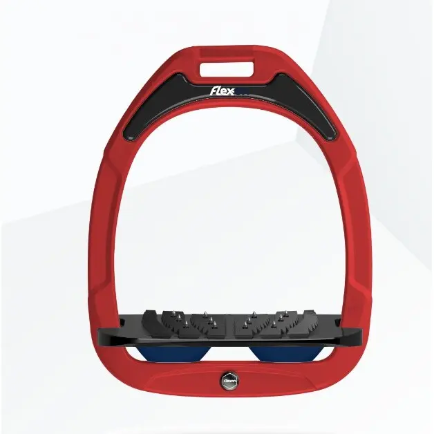Ultra Grip Steigbügel Rot/Schwarz/Marine Flex-On Green Composite