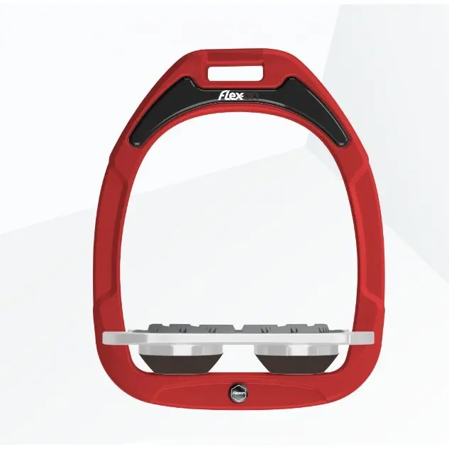 Étriers Plat Grip Rouge/Gris/Marron Flex-On Green Composite