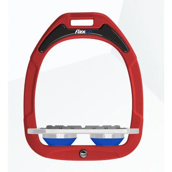 Étriers Plat Grip Rouge/Gris/Bleu Flex-On Green Composite