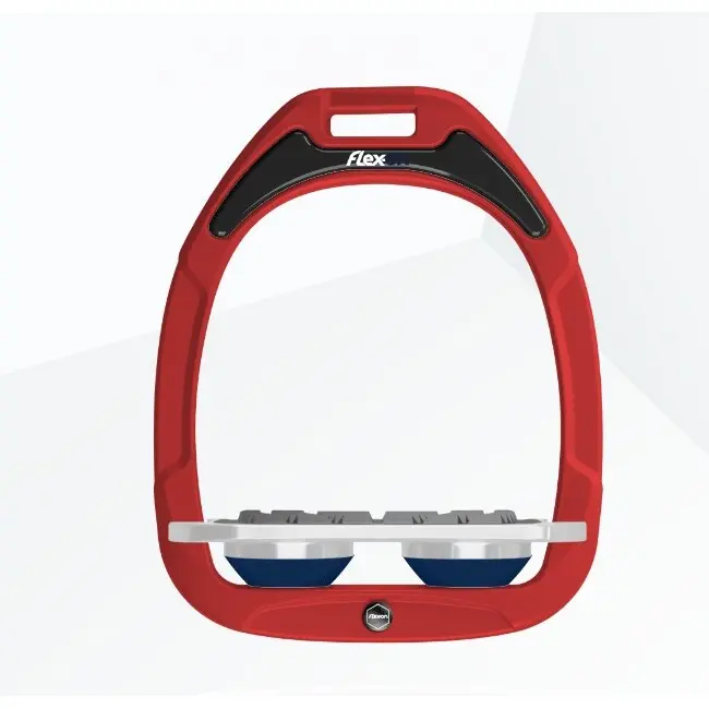 Étriers Plat Grip Rouge/Gris/Marine Flex-On Green Composite