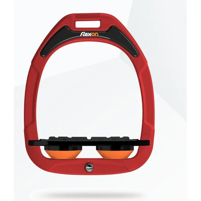 Étriers Plat Grip Rouge/Noir/Orange Flex-On Green Composite