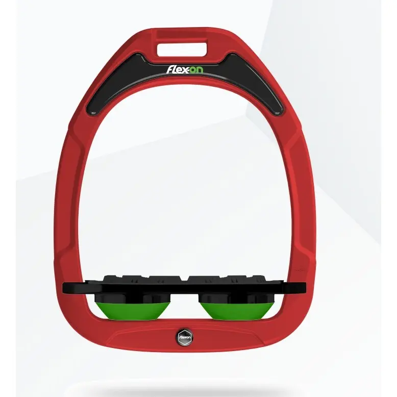 Étriers Plat Grip Rouge/Noir/Vert Flex-On Green Composite