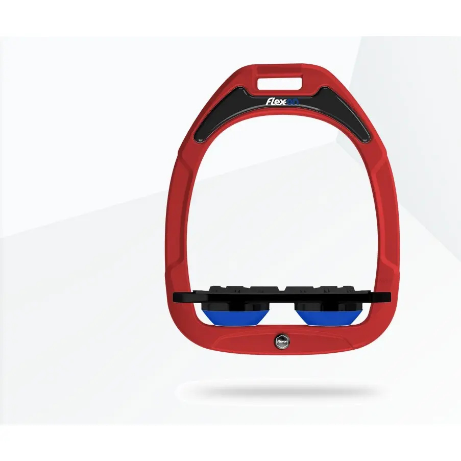 Étriers Plat Grip Rouge/Noir/Bleu Flex-On Green Composite
