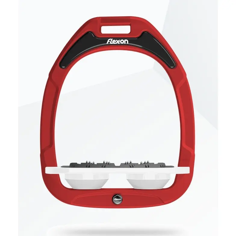 Comparer les prix de Étriers Plat Ultra Grip Rouge/Blanc/Blanc Flex-On Green Composite