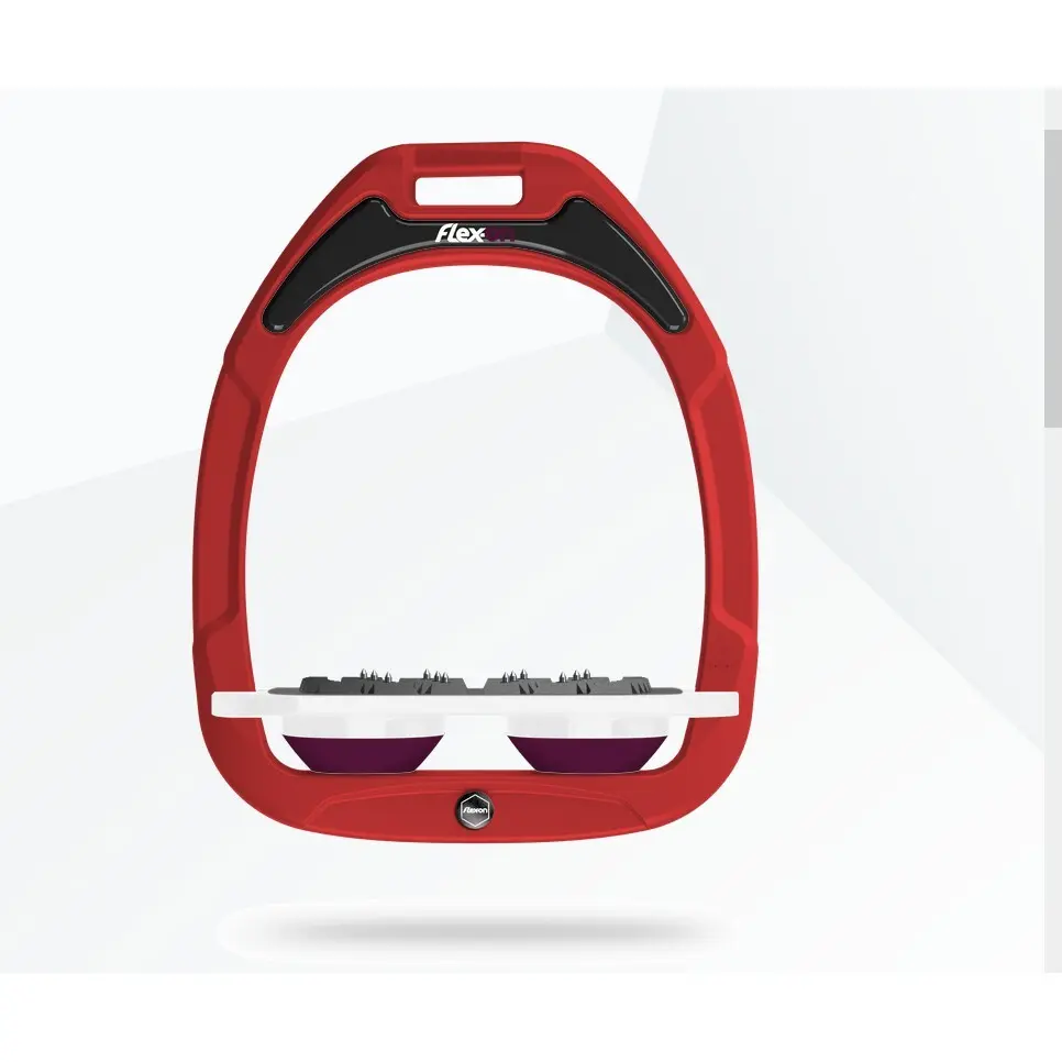 Étriers Plat Ultra Grip Rouge/Blanc/Prune Flex-On Green Composite