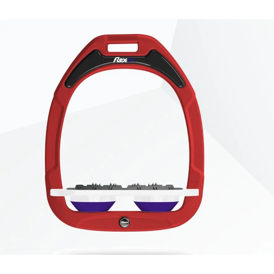 Étriers Plat Ultra Grip Rouge/Blanc/Violet Flex-On Green Composite