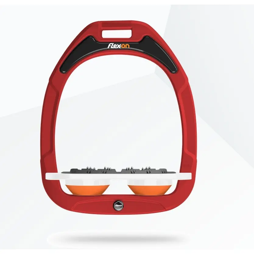 Étriers Plat Ultra Grip Rouge/Blanc/Orange Flex-On Green Composite