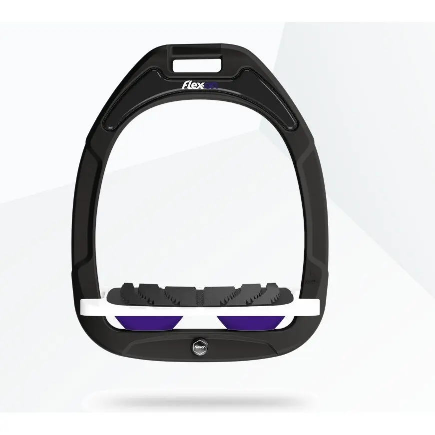 Neigung Grip Steigbügel Grün/Weiß/Violett Flex-On Green Composite