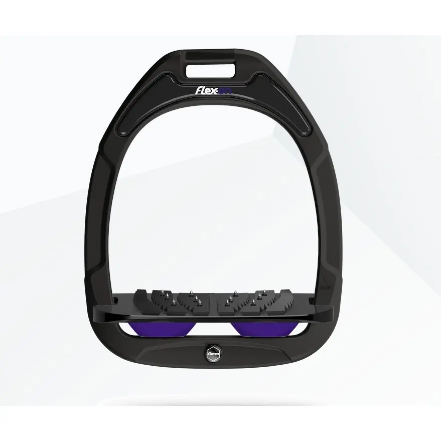Ultra Grip Steigbügel schräg Grün/Schwarz/Violett Flex-On Green Composite