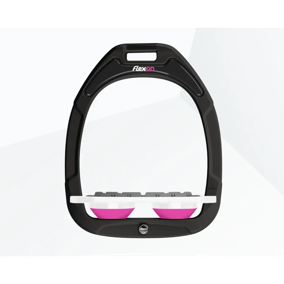 Comparer les prix de Étriers Plat Grip Vert/Blanc/Rose Flex-On Green Composite