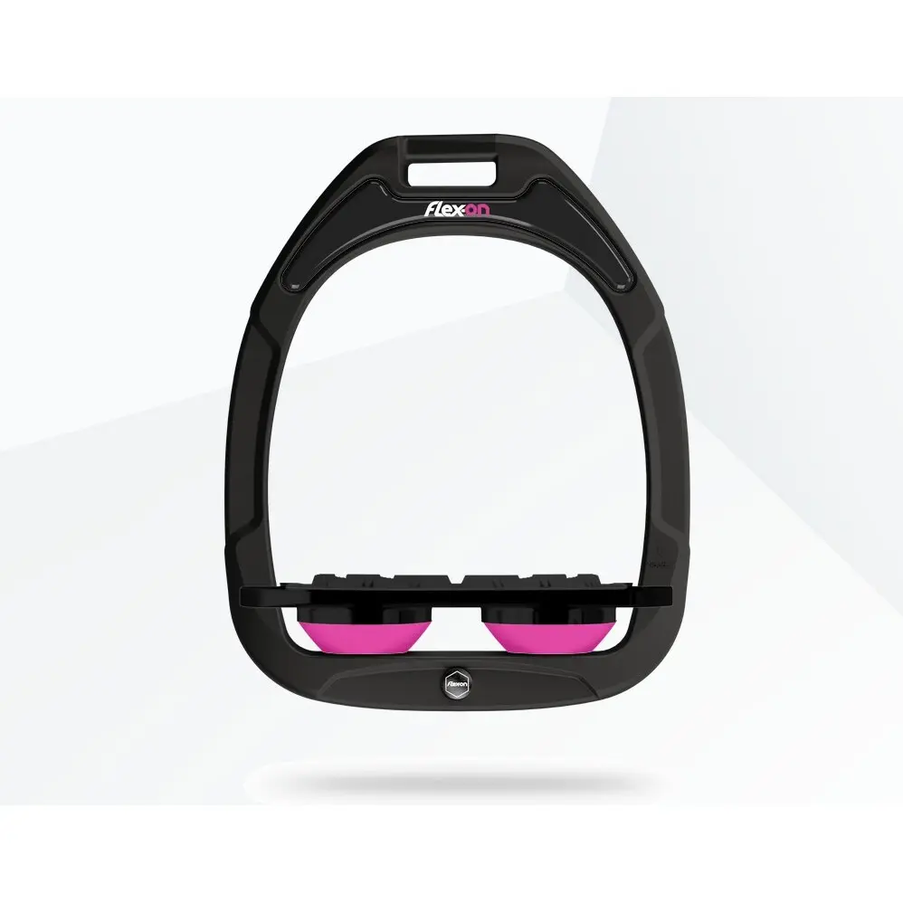 Comparer les prix de Étriers Plat Grip Vert/Noir/Rose Flex-On Green Composite