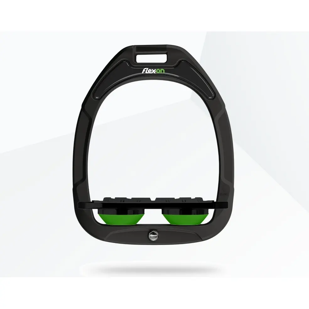 Comparer les prix de Étriers Plat Grip Vert/Noir/Vert Flex On Green Composite