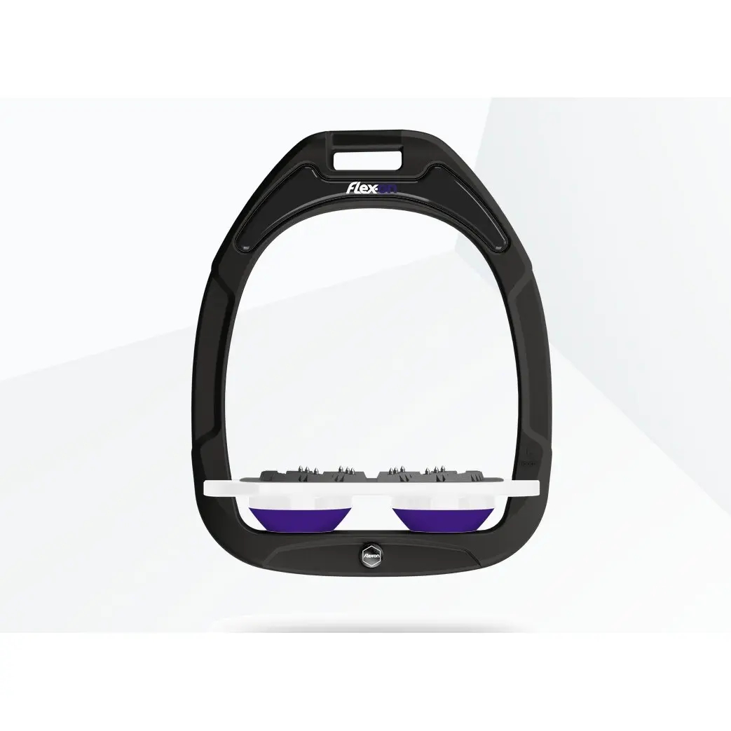 Platte Ultra Grip Steigbügel Grün/Weiß/Violett Flex-On Green Composite