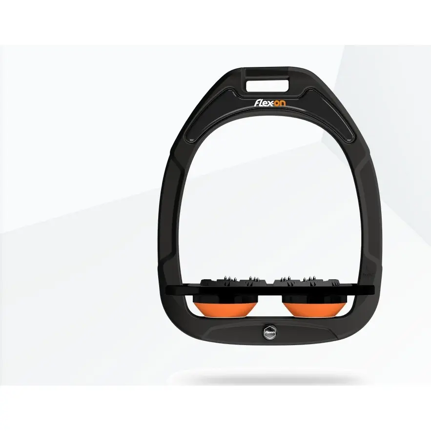 Platte Ultra Grip Steigbügel Grün/Schwarz/Orange Flex-On Green Composite