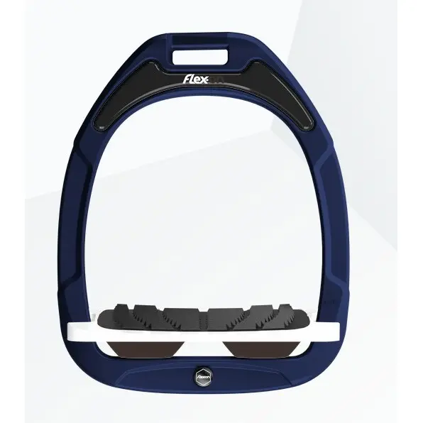 Neigungssteigbügel Grip Marine/Weiß/Braun Flex-On Green Composite
