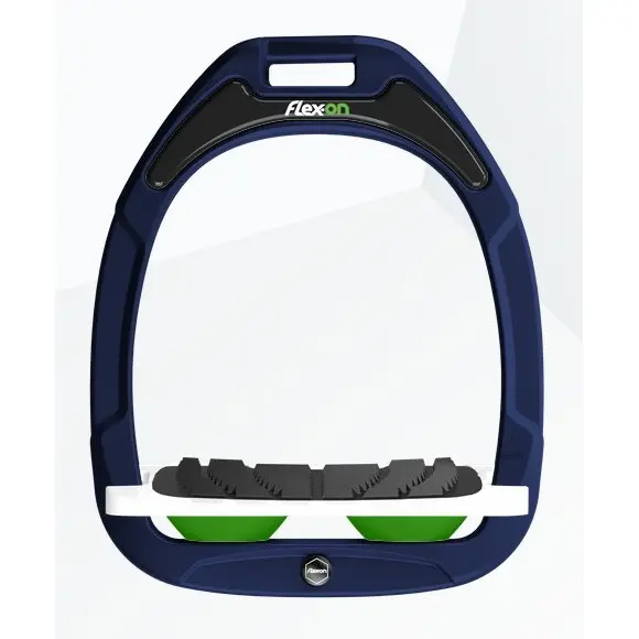 Beinsteigbügel Neigung Grip Marine/Weiß/Grün Flex-On Green Composite