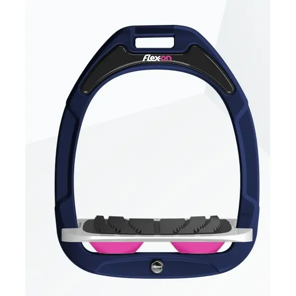Schrägsteigbügel Grip Marine/Grau/Rosa Flex-On Green Composite