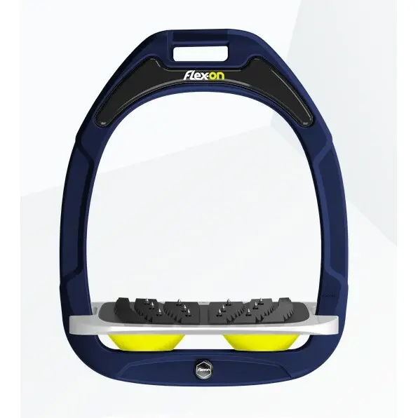 Schrägsteigbügel Ultra Grip Marine/Grau/Gelb Flex-On Green Composite