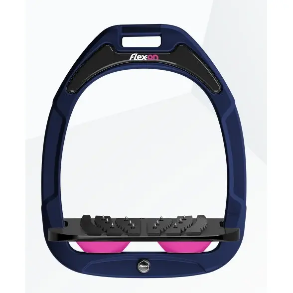 Ultra Grip Steigbügel Marine/Schwarz/Rosa Flex-On Green Composite