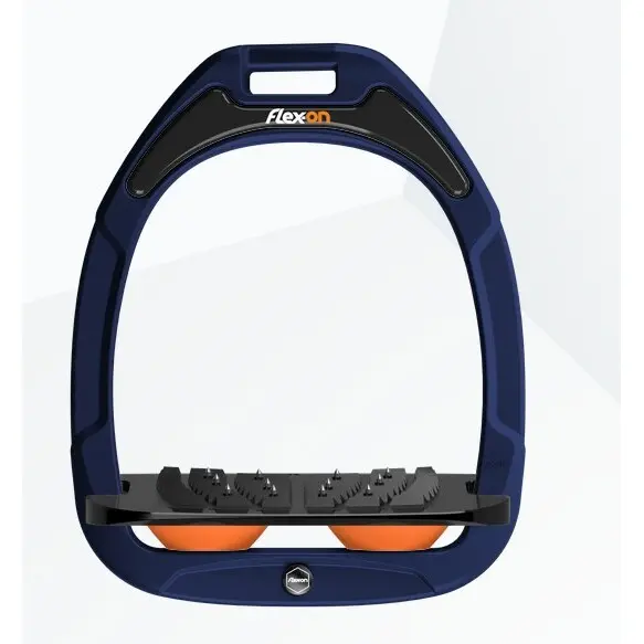 Schrägsteigbügel Ultra Grip Marine/Schwarz/Orange Flex-On Green Composite