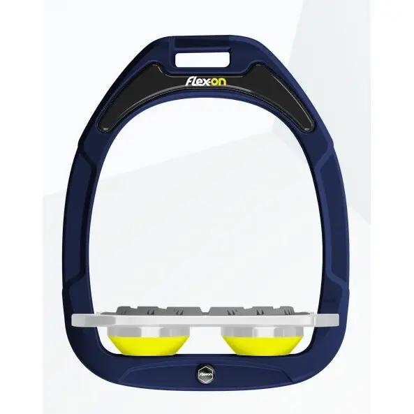 Étriers Plat Grip Marine/Gris/Jaune Flex-On Green Composite