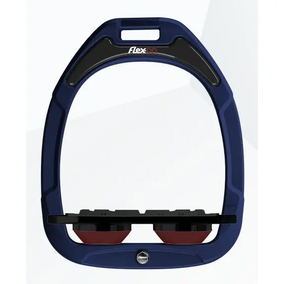 Platte Grip Steigbügel Marine/Schwarz/Bordeaux Flex-On Green Composite