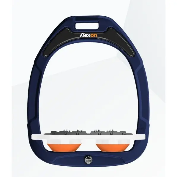 Ultra Grip Flachsteigbügel Marine/Weiß/Orange Flex-On Green Composite