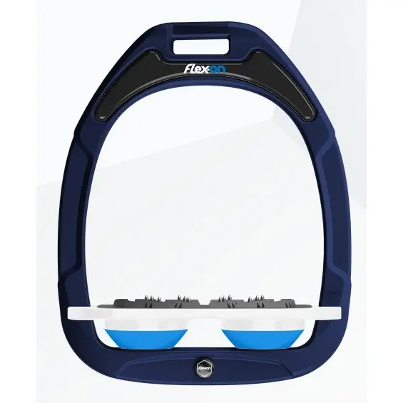 Flache Steigbügel Ultra Grip Marine/Weiß/Blau Flex-On Green Composite