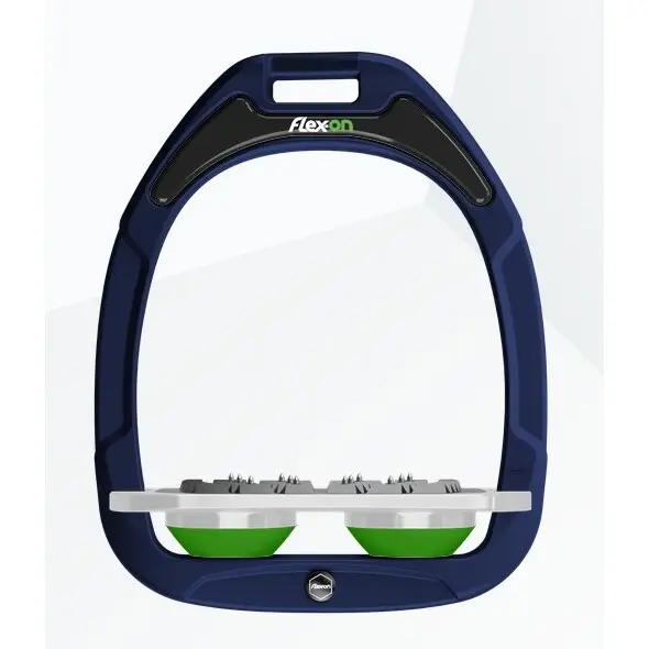 Ultra Grip Flachsteigbügel Marine/Grau/Grün Flex-On Green Composite