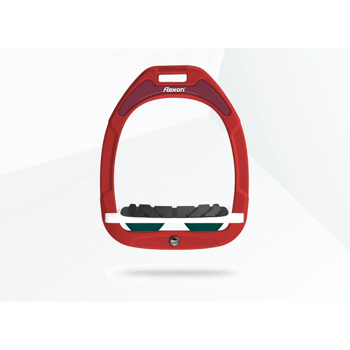 Comparer les prix de Étriers Incliné Grip Bordeaux/Noir/Vert Flex-On Green Composite