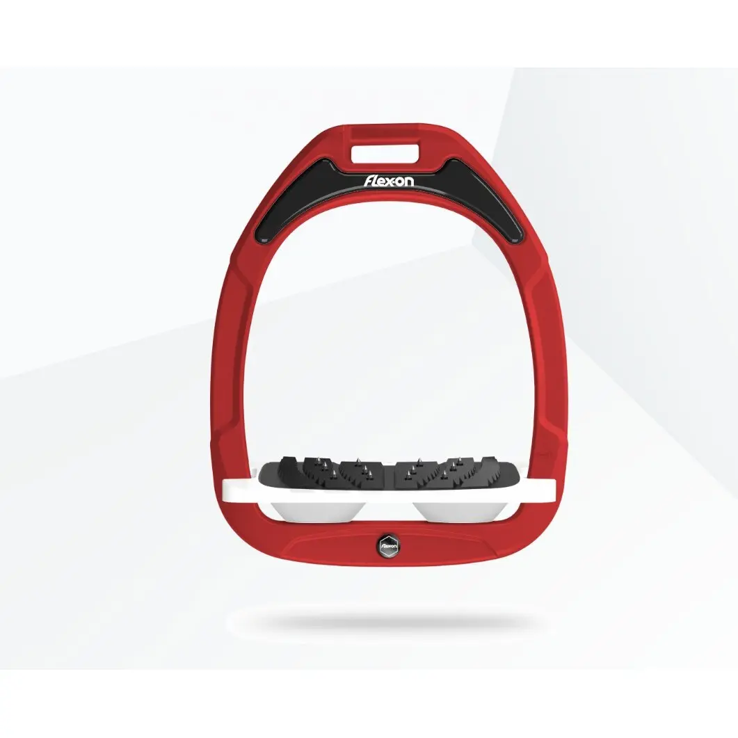 Ultra Grip Steigbügel schräg Bordeaux/Weiß/Weiß Flex-On Green Composite