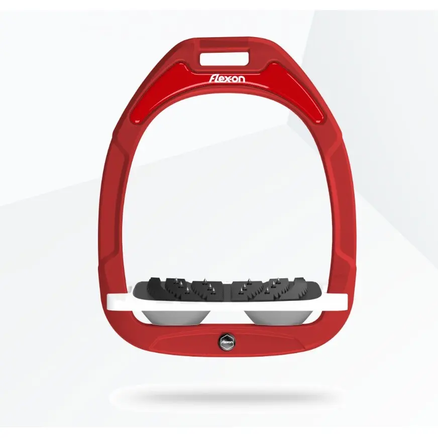 Ultra Grip Steigbügel Bordeaux/Grau/Rot Flex-On Green Composite