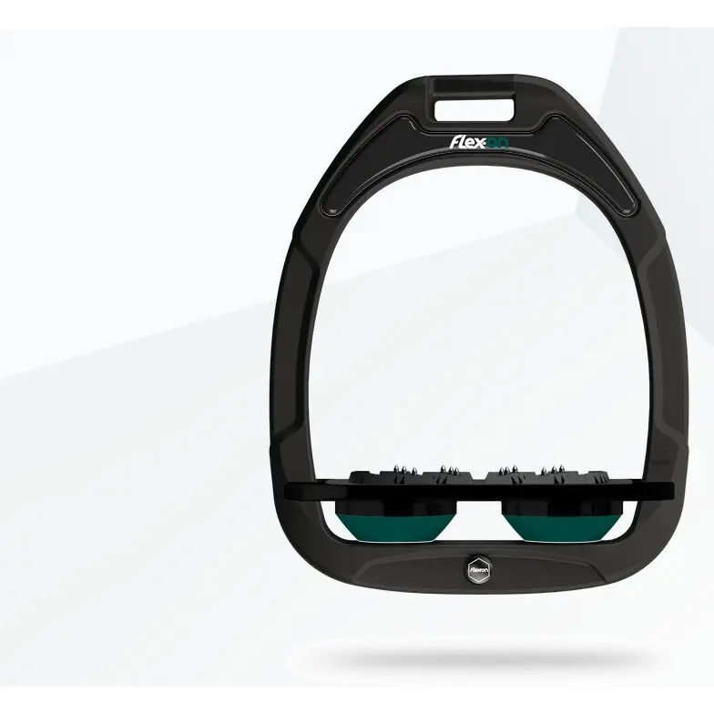 Platte Ultra Grip Steigbügel Grün/Schwarz/Grün Flex-On Green Composite