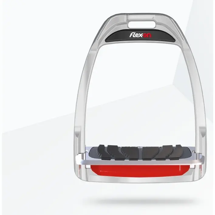 Aluminium Steigbügel mit pinkem Grip Flex-On Hunter H