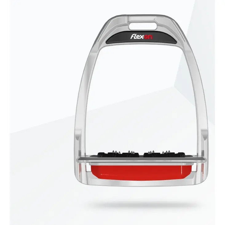 Aluminium Flachsteigbügel Ultra Grip Aluminium/grün Flex-On Hunter H